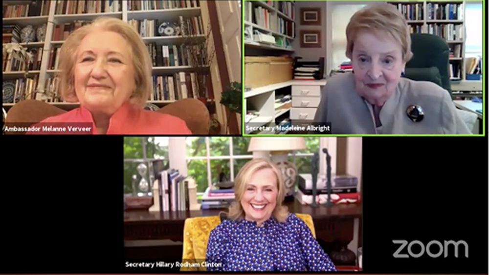 Clinton, Albright Advocate for Greater Global Gender Equality During Virtual Panel
