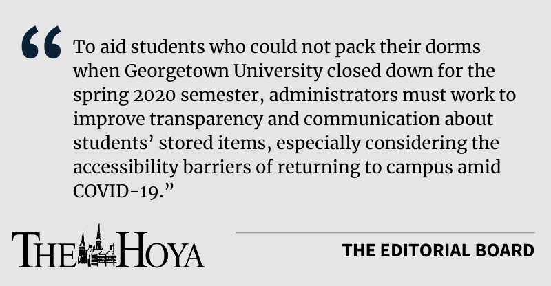 EDITORIAL: Rectify Student Storage Communication