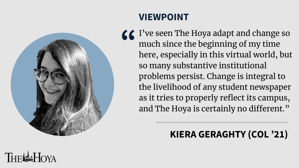 GERAGHTY: The Hoya Needs To Adapt; Compensating Our Staffers Is Next