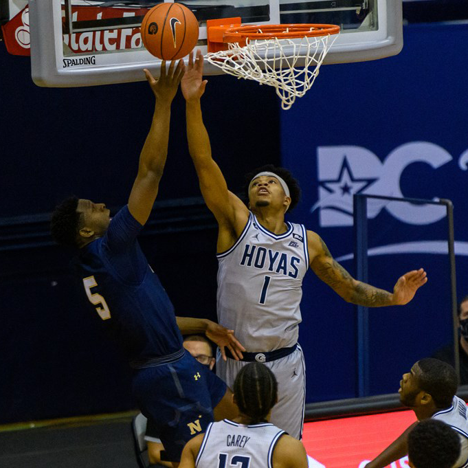 BASKETBALL | Georgetown Stumbles Late, Falls to Navy 78-71
