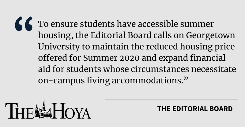 EDITORIAL: Offer Affordable Summer Housing