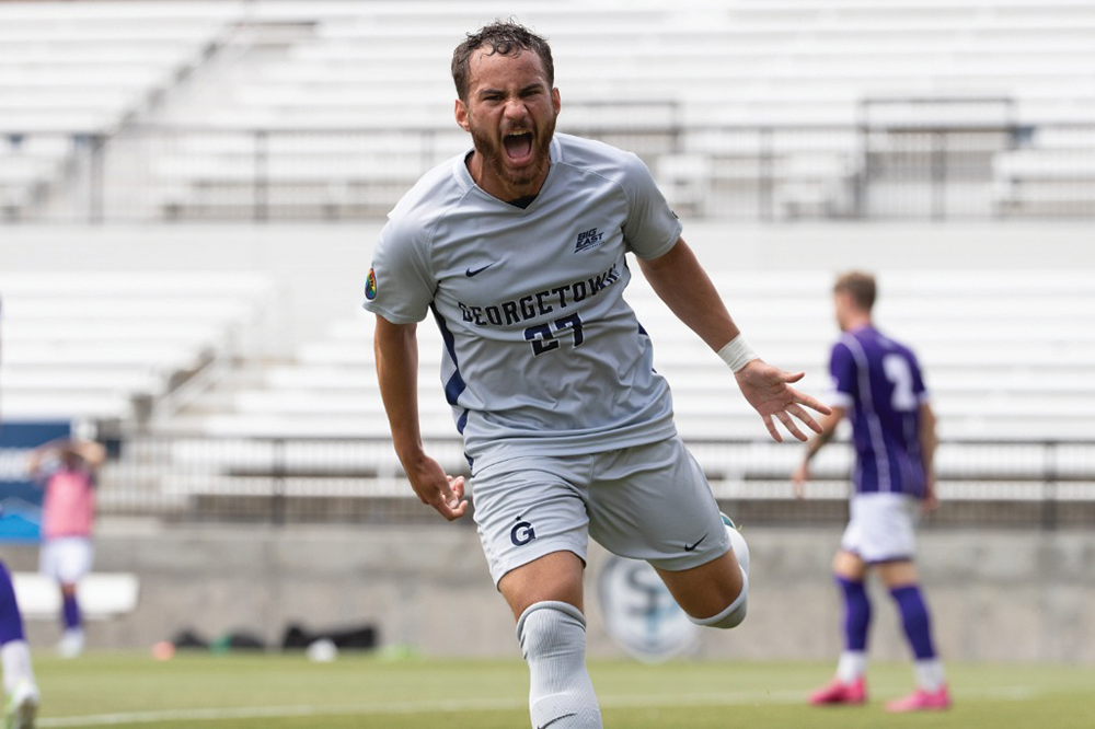 MEN'S SOCCER | Georgetown Advances in NCAA Tournament With Decisive