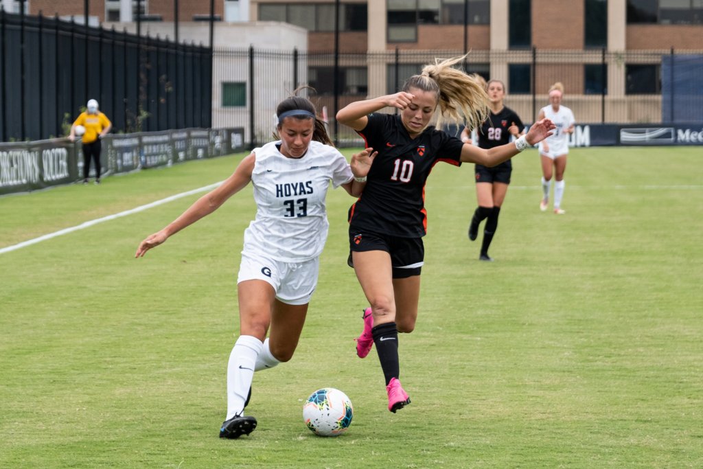 WOMEN%E2%80%99S+SOCCER+%7C+Georgetown+Draws+Princeton+1-1+After+Overtime