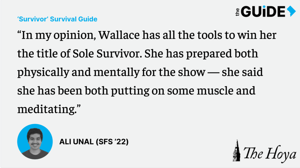 SURVIVOR SURVIVAL GUIDE: Georgetown Junior Liana Wallace Takes on ‘Survivor 41,’ Achieving Childhood Dream