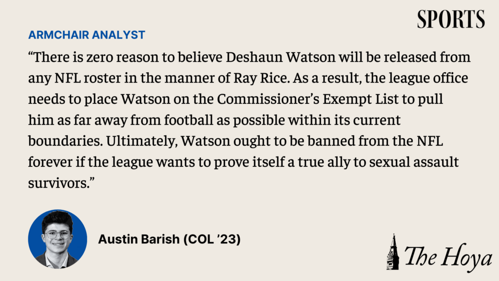 BARISH | Deshaun Watson Should Never Play in the NFL Again