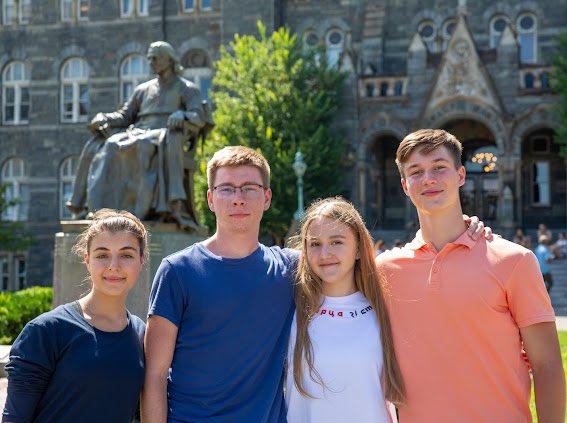 Georgetown Welcomes 4 Undergraduate Students from Ukraine through Scholarship Fund