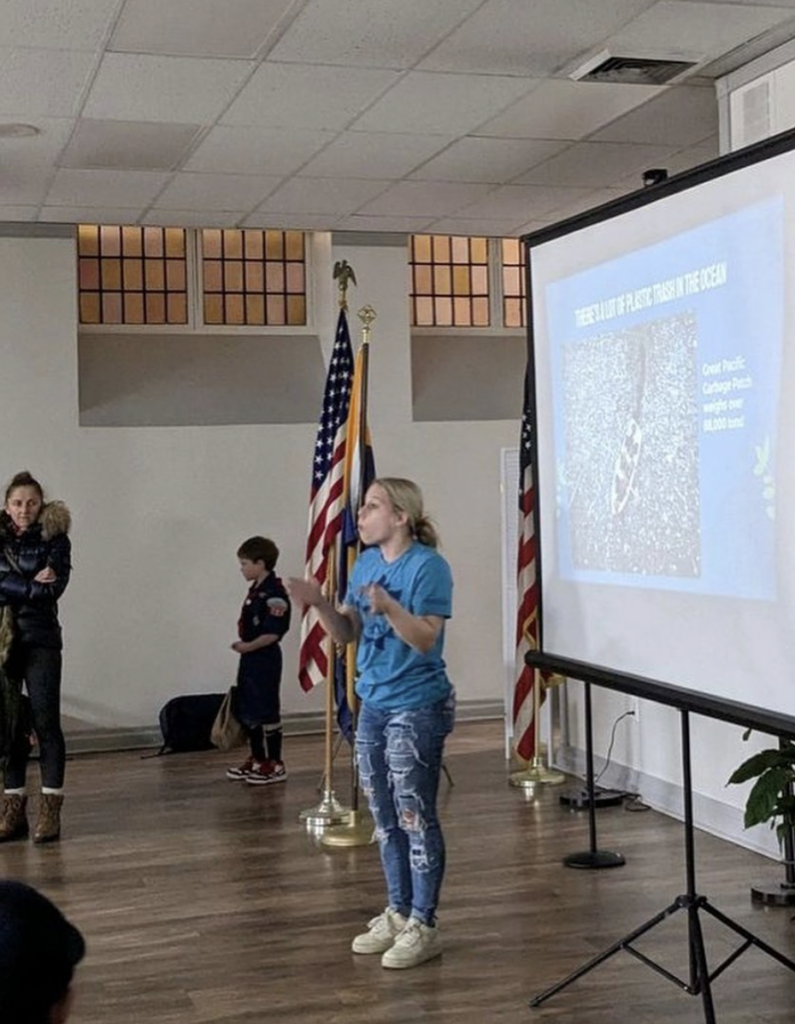 Georgetown’s GREEN Club Educates Local Cub Scouts on Plastic Pollution