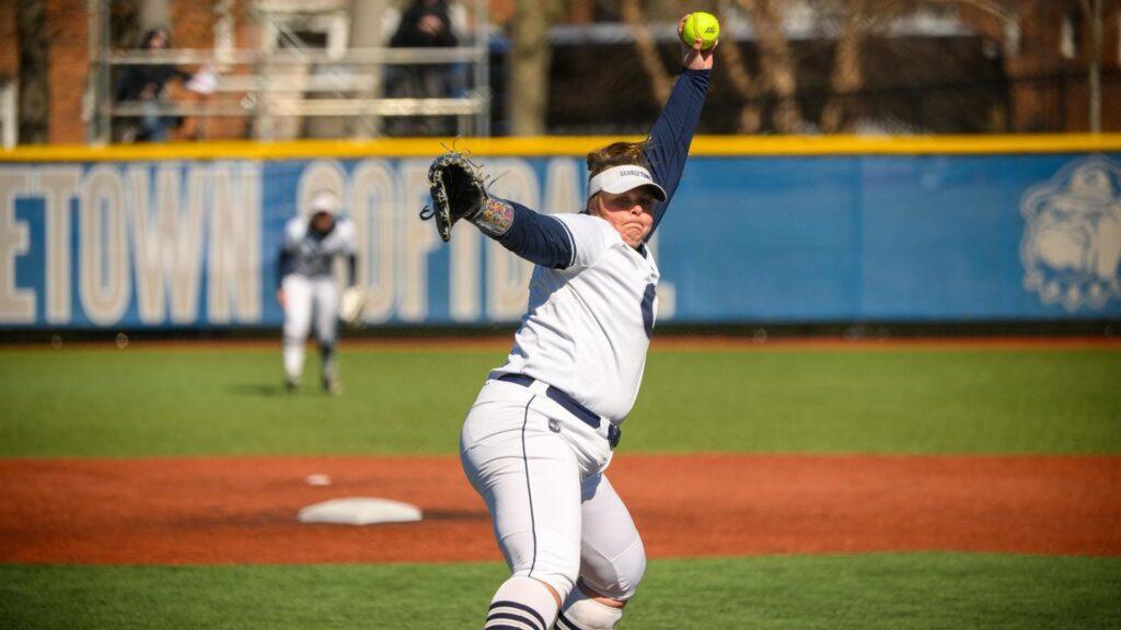 SOFTBALL | Plonka Pitches Historic Perfect Game Against Coppin State