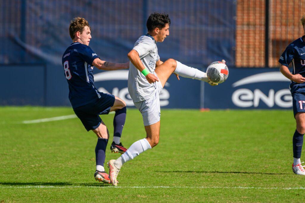 MEN’S SOCCER | Second Half Offensive Explosion Launches Georgetown Past UConn 3-0