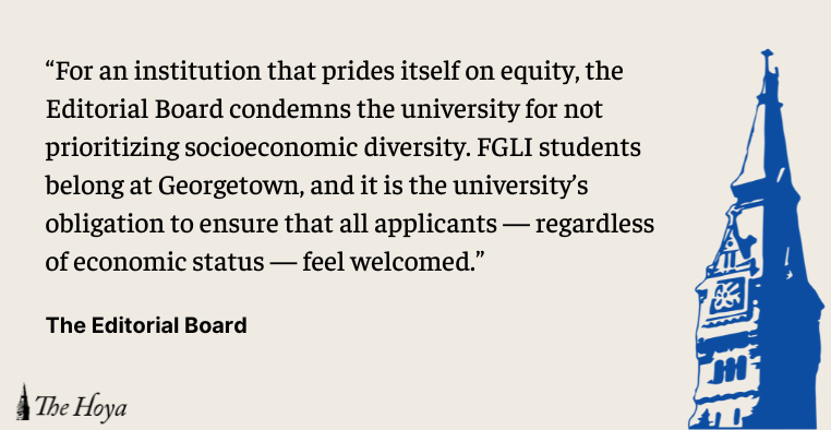 EDITORIAL: Commit to Socioeconomic Diversity on Campus