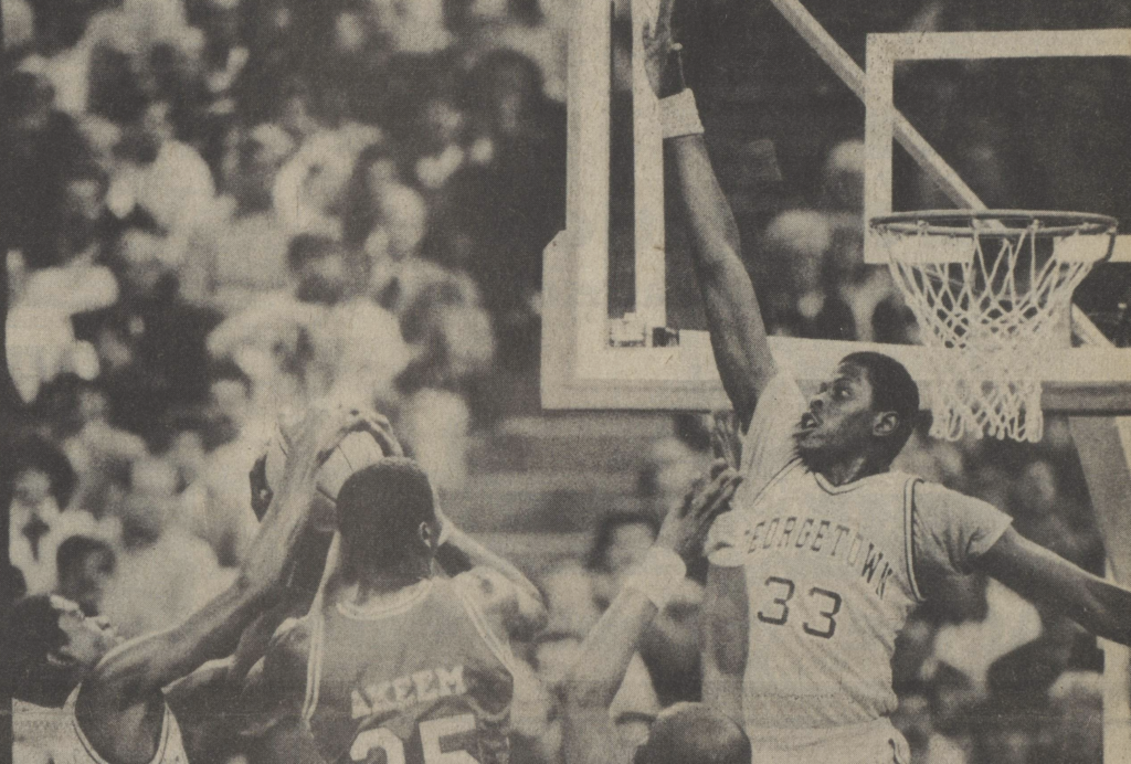 Bill Auth/The Hoya | Although sports may not be the main draw for some students applying to Georgetown today, many Hoyas look back fondly on the peak of Georgetown basketball in the 1980s.