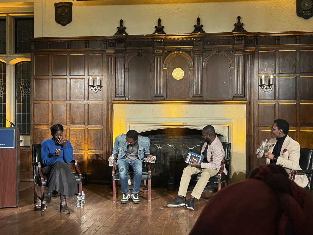 Nola Goodwin/The Hoya | Four poets of African heritage joined a poetry reading on Feb. 7 hosted by the Lannan Center to discuss African culture and the modern impact of colonialism as a Georgetown event for Black History Month. 