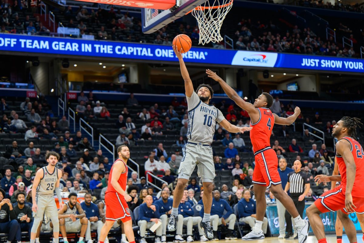 GUHoyas | Sophomore guard Jayden Epps scored a game-high 31 points for the Hoyas in a tough 90-85 loss to St. Johns.
