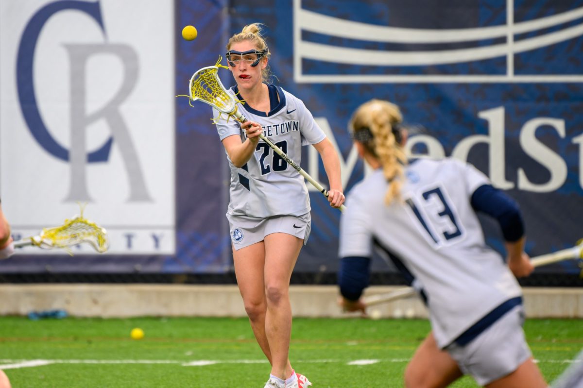 GUHoyas+%7C+Graduate+defender+Maggie+OBrien+scored+her+first+goal+of+the+season+to+help+further+pad+the+Hoyas+lead.
