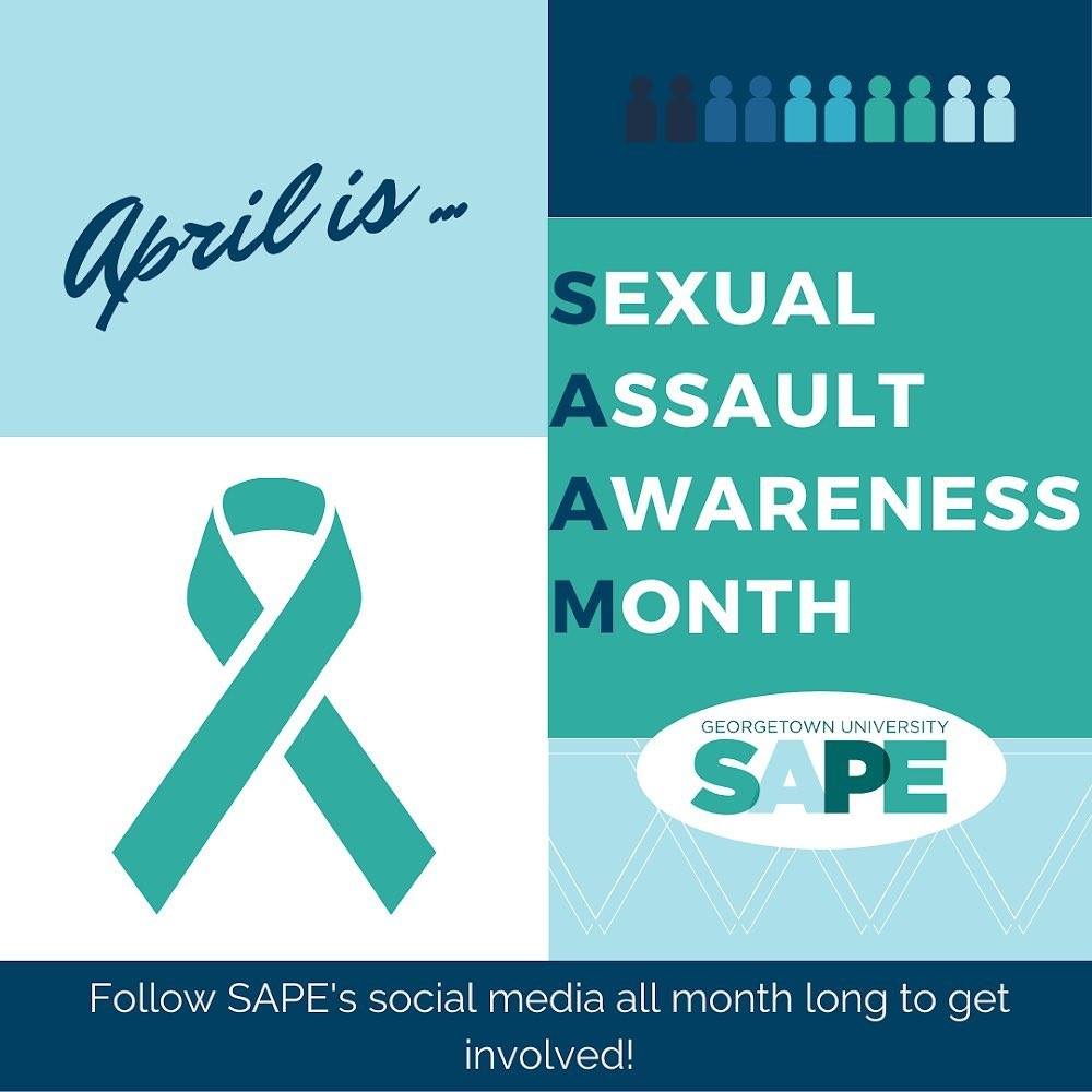 SAPE/Facebook | Georgetown Sexual Assault Peer Educators (SAPE), an organization that aims to cultivate students’ awareness for sexual assault and sexual violence, will host programming such as Denium Day and Survivor’s Circles for Sexual Assault Awareness Month (SAAM) during April. 