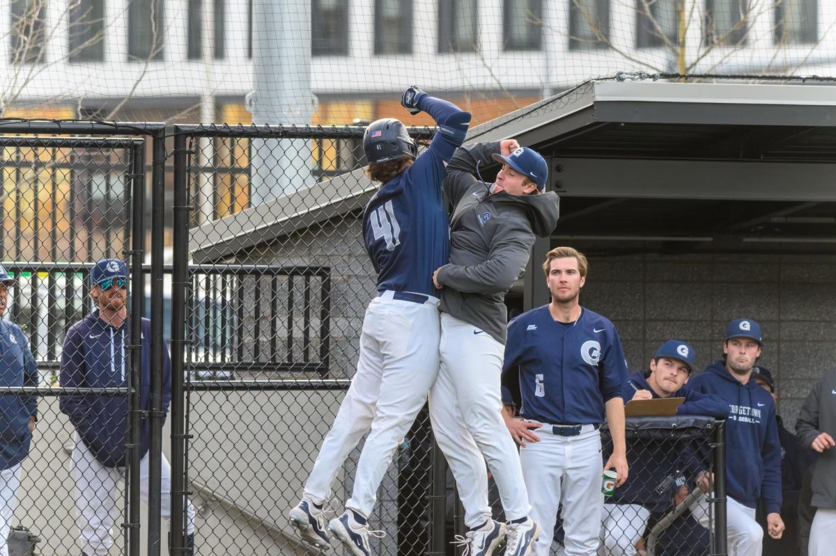 X @GtownBaseball | Junior catcher Owen Carapellotti had an outstanding series to lead the Hoyas to victory.