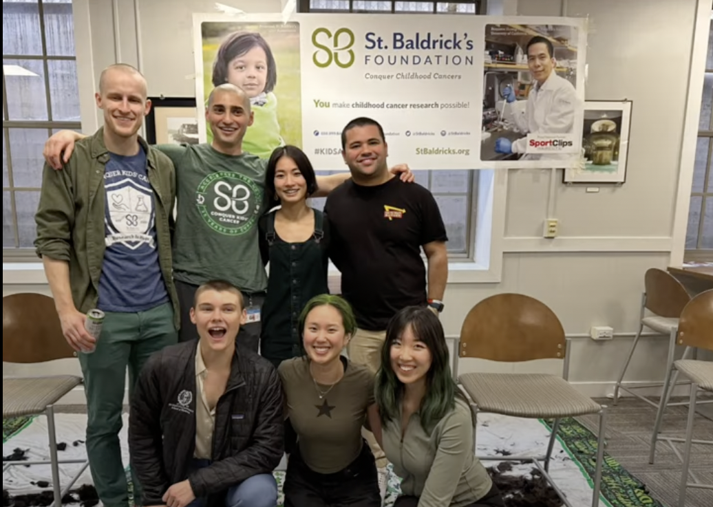 Georgetown University School of Medicine| A group of GUSOM students led an event encouraging students to donate hair to St. Baldricks Foundation, a charity that raises money for childhood cancer research, marking the 13th annual fundraiser for the organization in the DC area. 