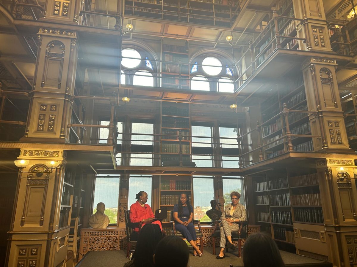 Caleigh Keating/The Hoya | Social justice advocates discussed inequities in the education and criminal justice systems in the final installment of the Advancing Racial Justice in the Storm series on April 15. 