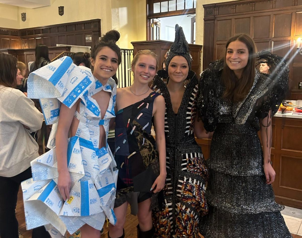 Caitlyn Dovel | Georgetown Renewable Energy and Environmental Network (GREEN), a student-run environmental advocacy group at Georgetown University, celebrated Earth Month with their first-ever Trashion Show.