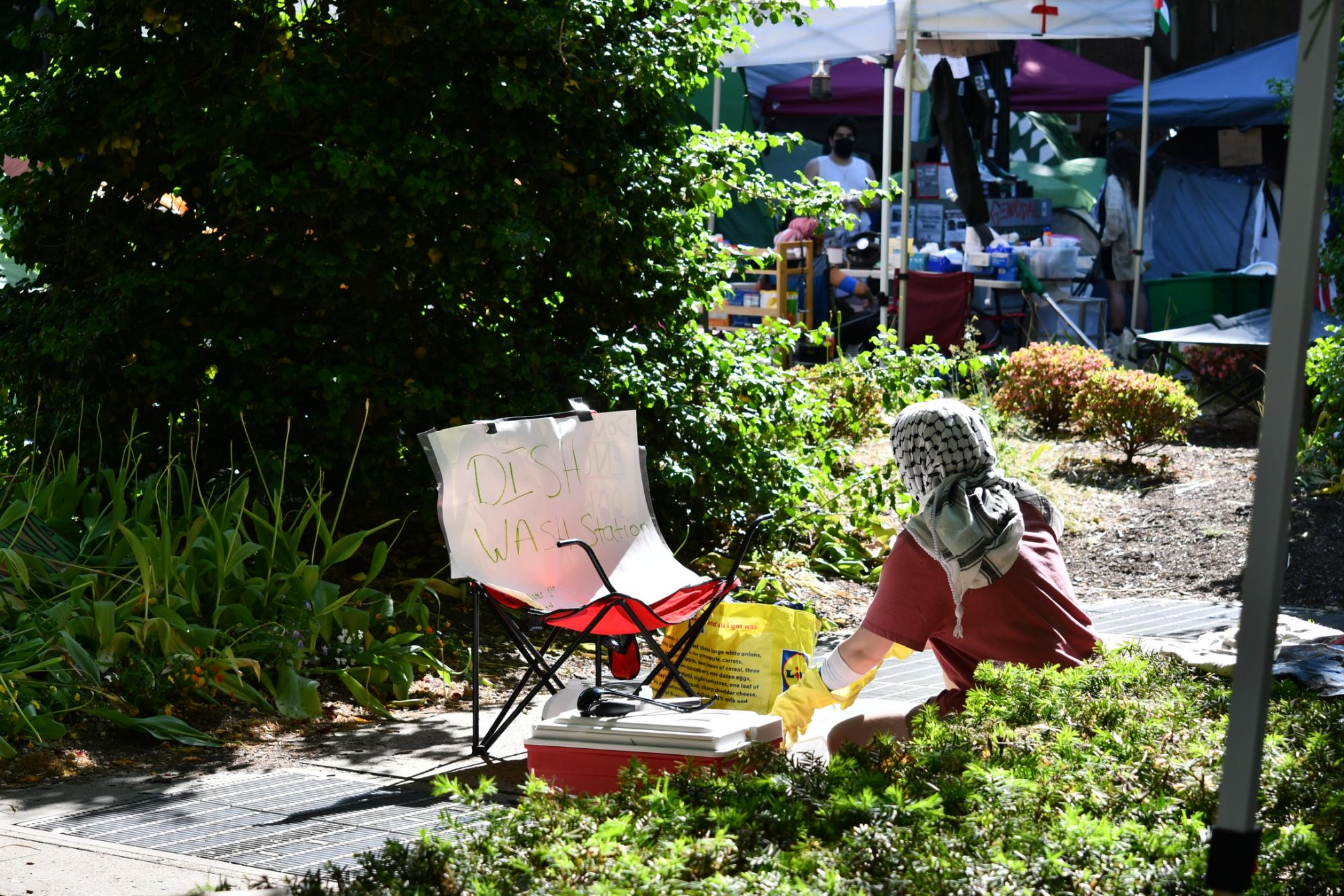 Georgetown Students Remain in Encampment After Seven Days, Legislators’ Visit