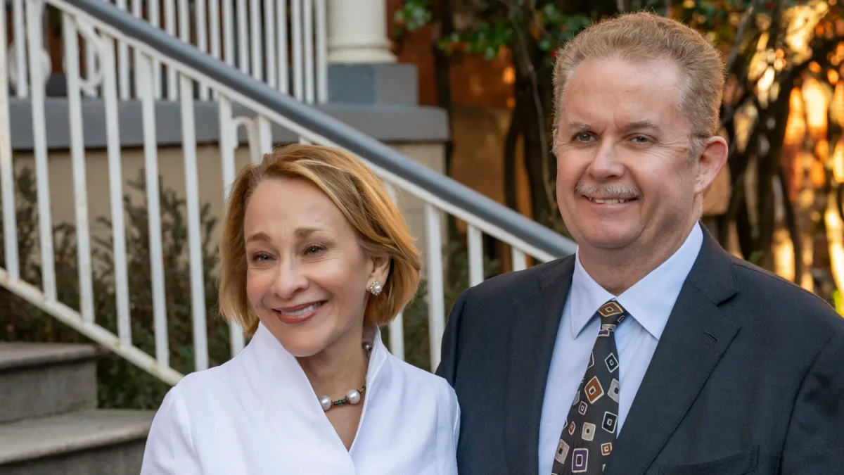 Georgeanne Vartorella is a first-generation college student who attended Georgetown for undergraduate and medical school. Richard Statesir, her husband, is an opthalmologist. 
