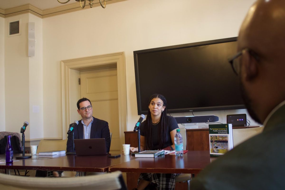 Georgetown hosted a book launch for “The Routledge Companion to Public Humanities,” a collection of public humanities case studies co-edited by Georgetown professor Michelle May-Curry.