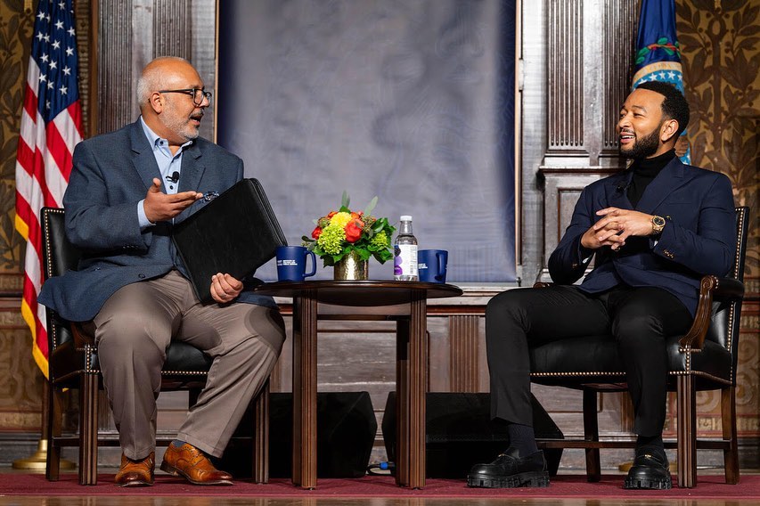 @georgetownuniversity/Instagram | John Legend emphasized using his platform as an artist and activist to advocate for social justice at an Oct. 15 event organized by the Georgetown University Institute of Politics and Public Service.