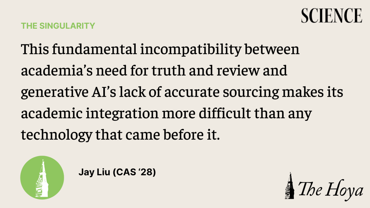Jay Liu (CAS '28) confronts the growing wave of generative AI technologies and what this revolution entails for the integrity of academics, research and creativity in his first column of the new series, "The Singularity."