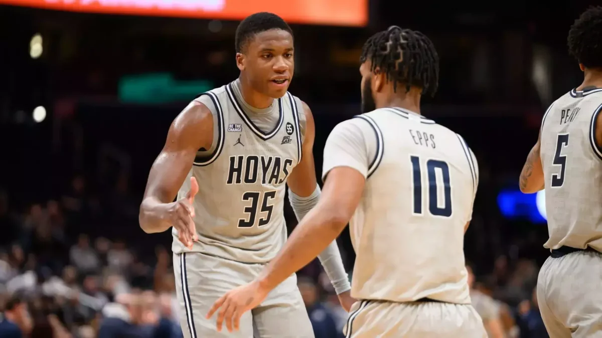 Freshman forward Thomas Sorber shined versus Fairfield tallying 25 points and 9 rebounds to lead the Hoyas to victory.