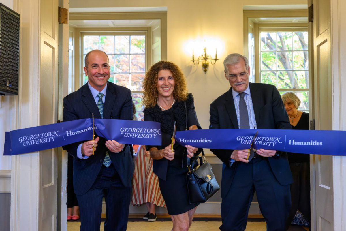 The Georgetown Humanities Initiative launched its new space in Old North with the aim of emphasizing interdisciplinary work at Georgetown on Oct. 25.
