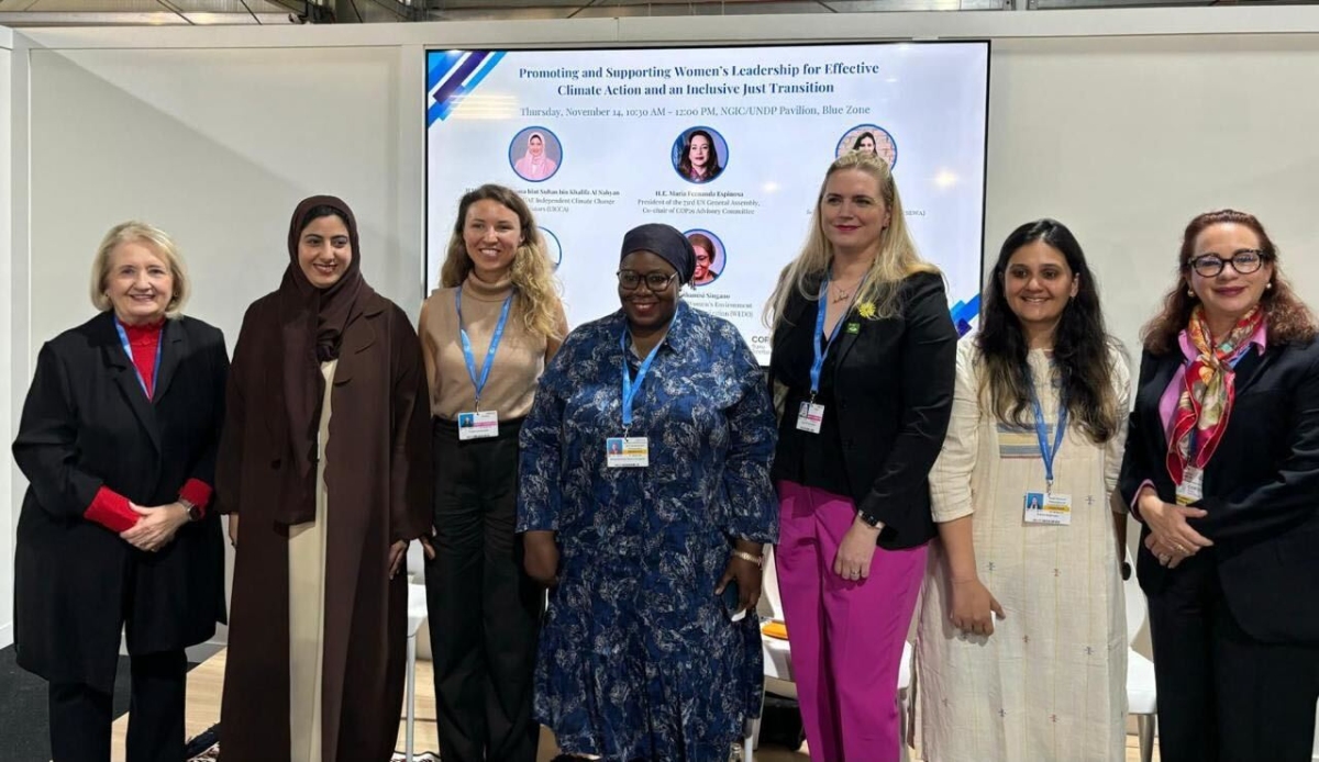@georgetownsfs/Facebook | The Georgetown Institute for Women, Peace and Security sent a delegation to the 2024 United Nations Climate Change Conference, COP29, in Baku, Azerbaijan Nov. 11-22, to engage with and advise international policy leaders. 