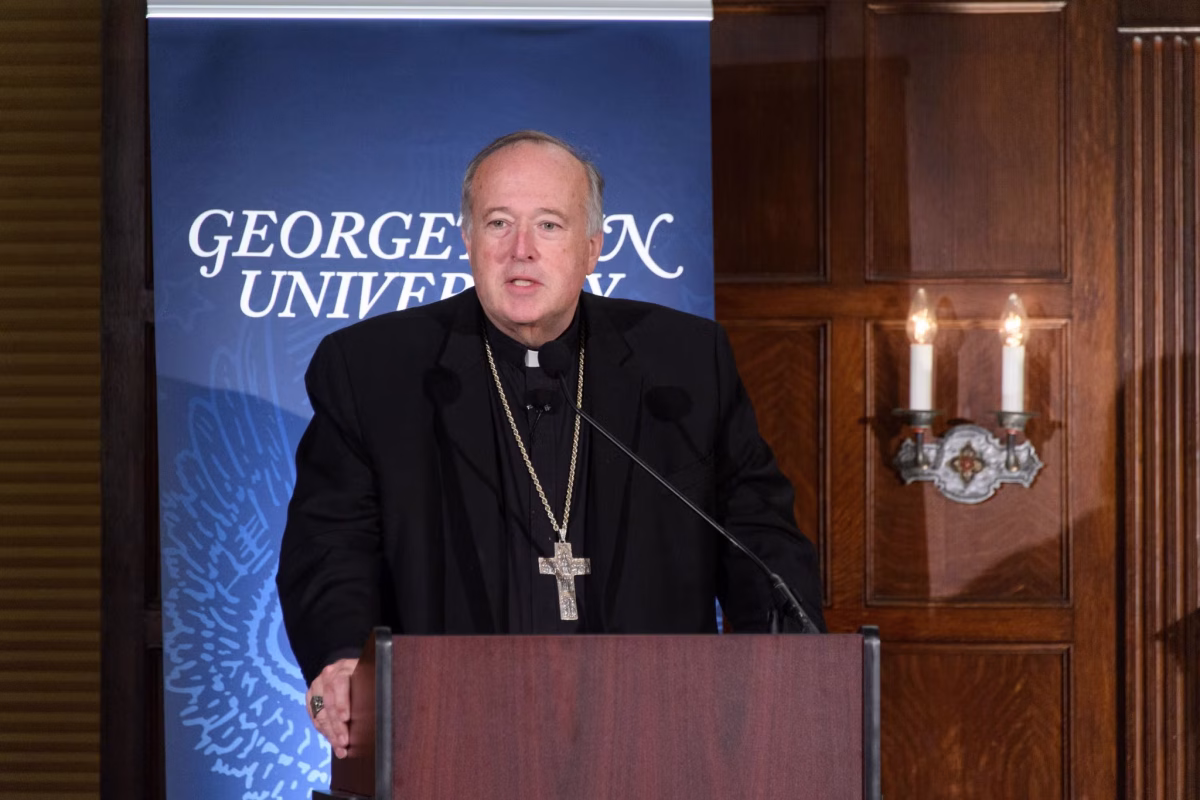 Cardinal McElroy visited campus to speak during the 50th anniversary of theologian John Courtney Murray's death in 2017.  