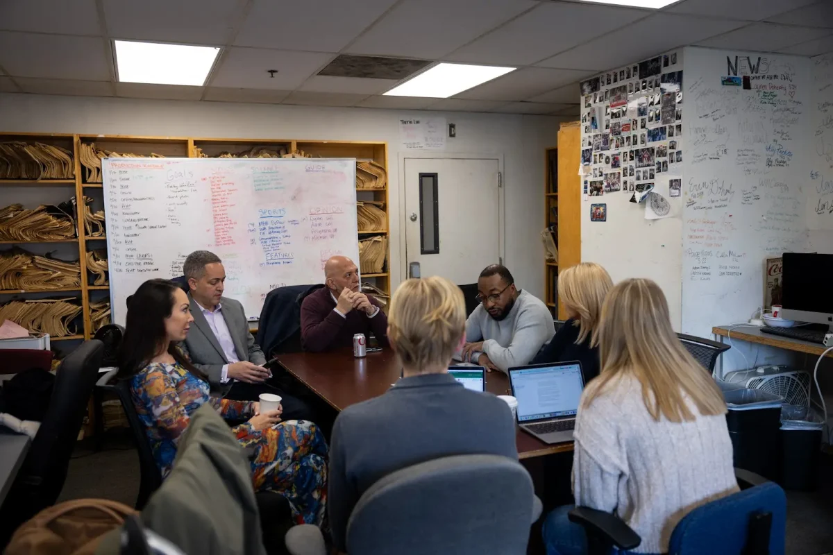 The incoming class of Georgetown Institute of Politics and Public Service (GU Politics) fellows sat down with The Hoya Jan. 24 to talk youth voters, electoral trends and the presidential transition. / Courtesy of Anna Canizales