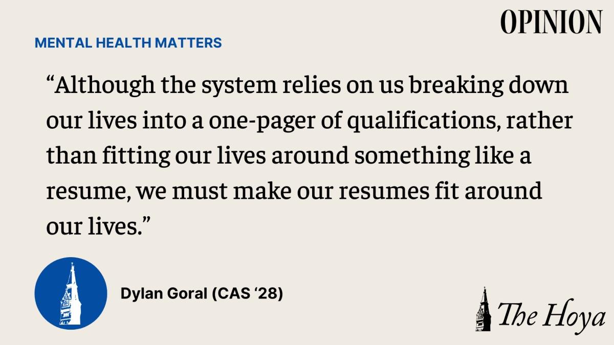 GORAL: Rethink Your Resume