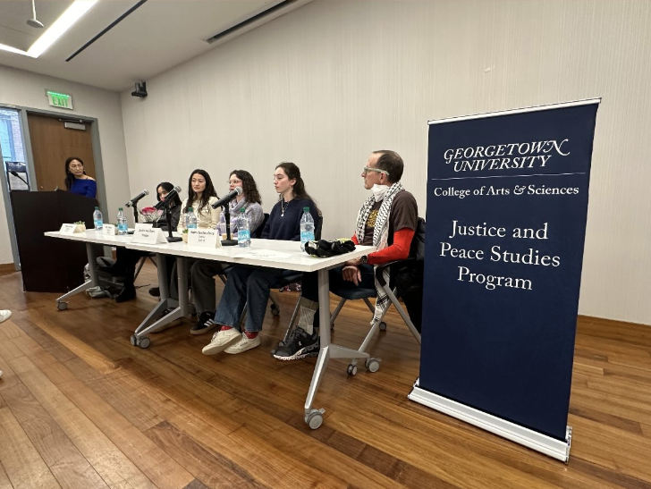 Four student leaders and a professor emeritus urged community members to remain committed to activism and advancing social change through the second Trump administration at an event hosted by the Justice and Peace Studies program.