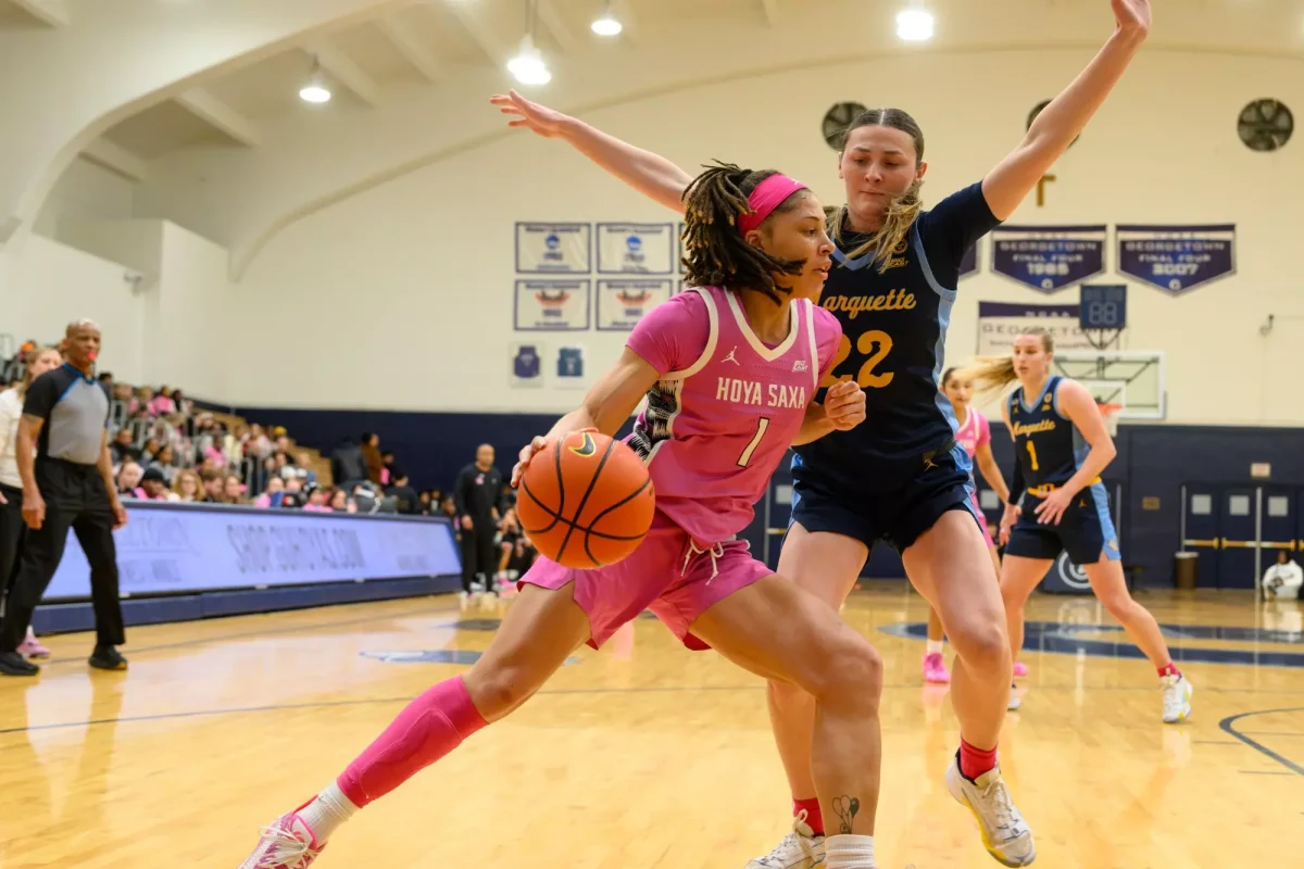 Graduate guard Kelsey Ransom dropped 22 points, 3 rebounds, 1 assist and 1 steal in Georgetown's outing against Marquette. (GUHoyas)