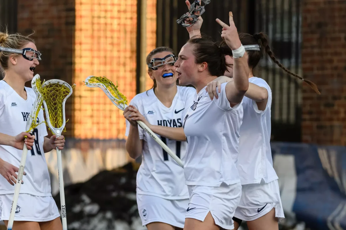 Despite efforts to pick up the momentum during the game, Georgetown ultimately fell short in a 19-10 loss to Johns Hopkins. (GUHoyas)