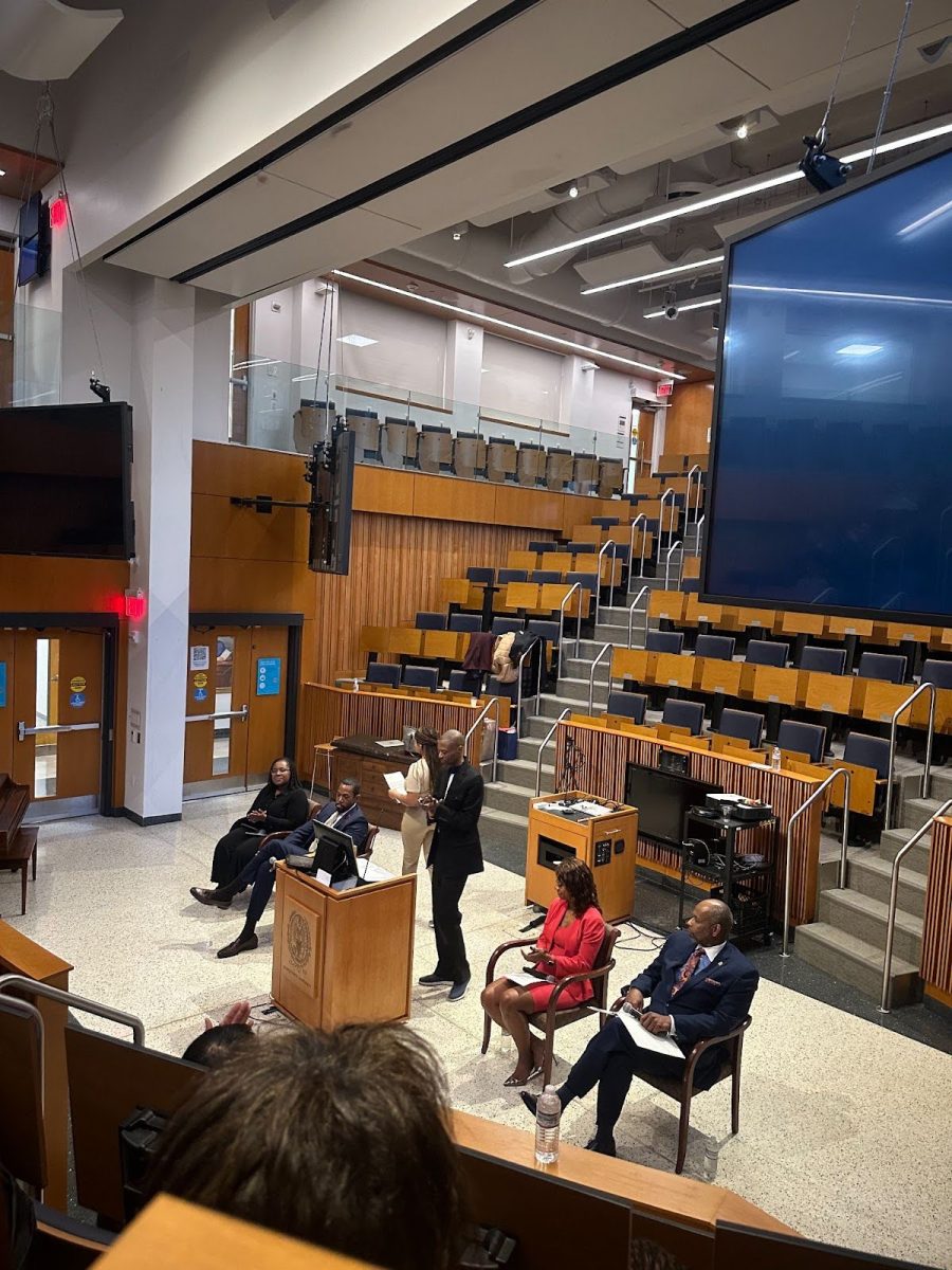 DELANEY BROWN/THE HOYA | The Black Student Alliance and Black House hosted local DC organizations and leaders for a conversation on health equity innovation on Feb. 6.