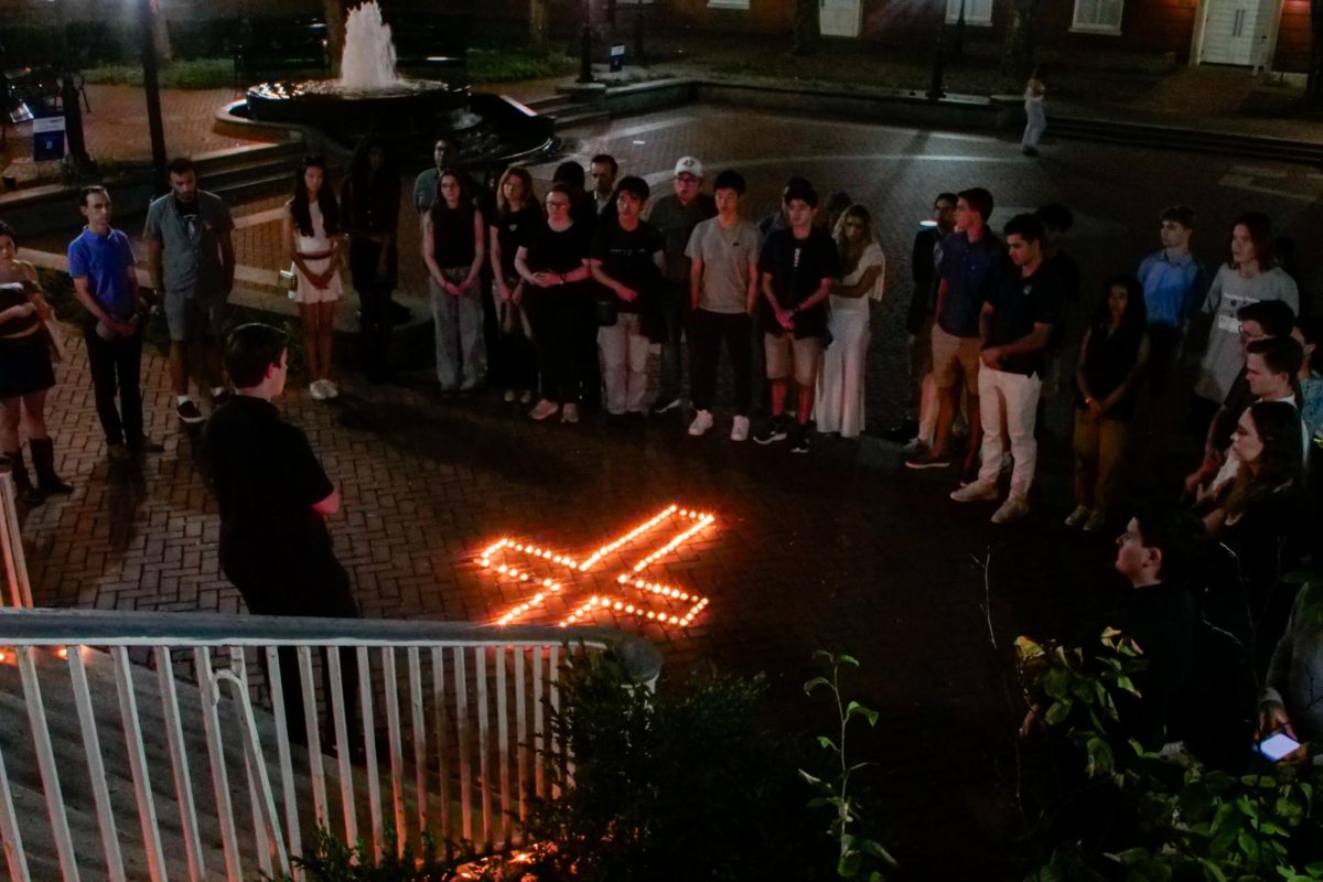 Georgetown University students organized for a vigil for conservative political activist Charlie Kirk, who was assassinated in Utah on Sept. 12.