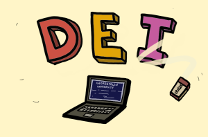 Georgetown University removed diversity, equity and inclusion (DEI) language from some of its websites, including on the School of Foreign Service and McDonough School of Business sites.