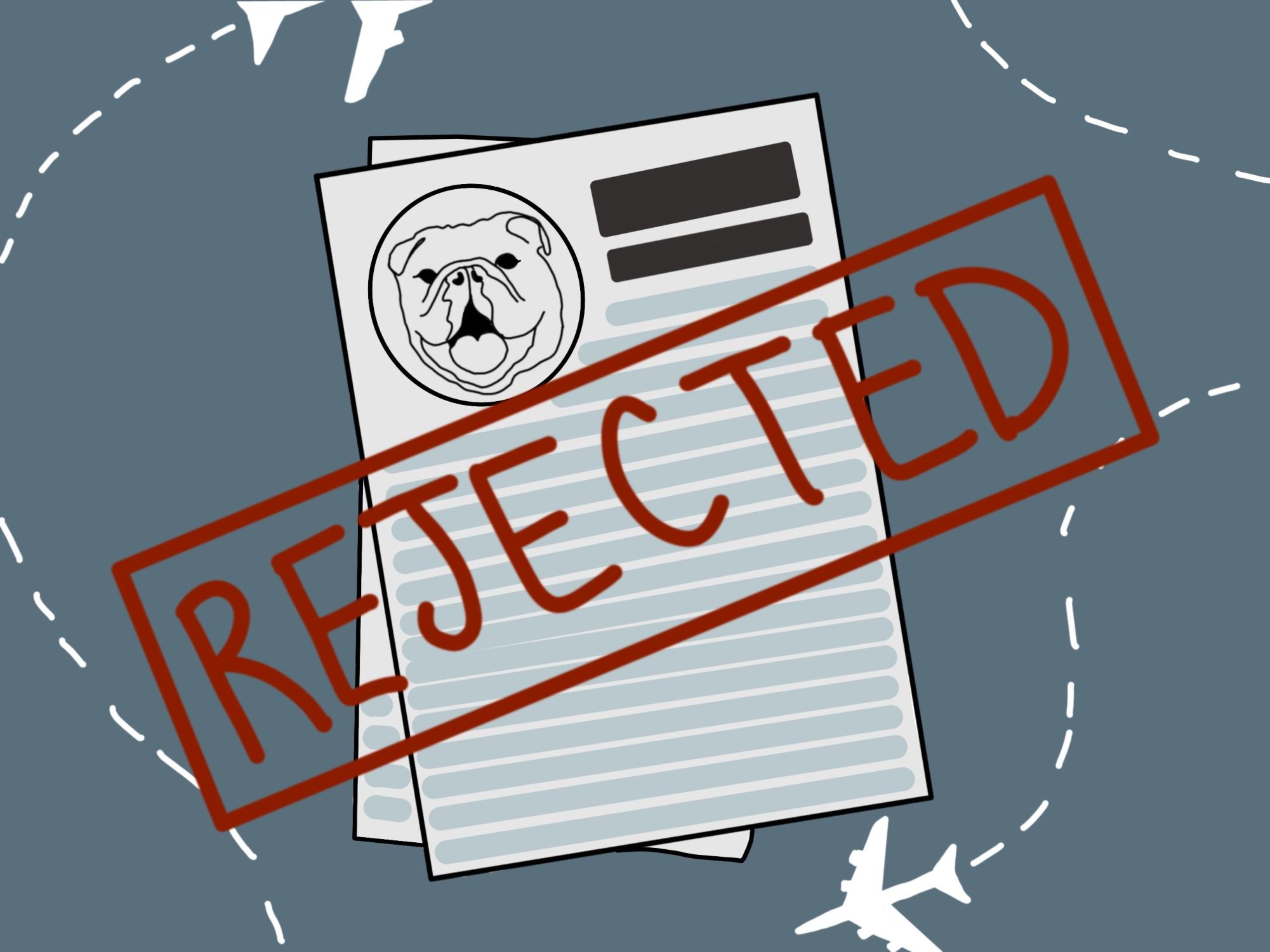 Students call for more clarity in the visa application process and petition for greater legal support from Georgetown University as they confront changing immigration regulations in the current political climate. | Design by Rohini Kudva