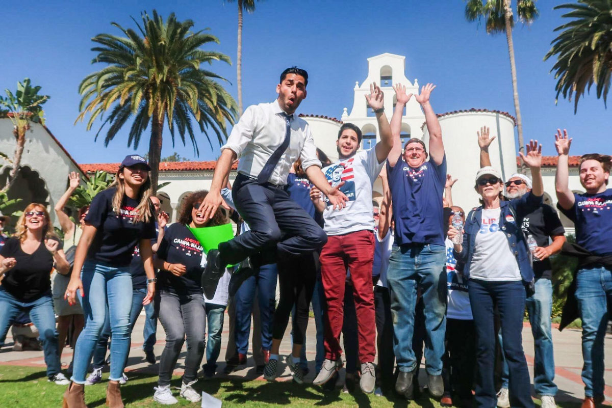 Ammar Campa-Najjar, a Georgetown University graduate student and teaching assistant, filed to run for Congress in California.