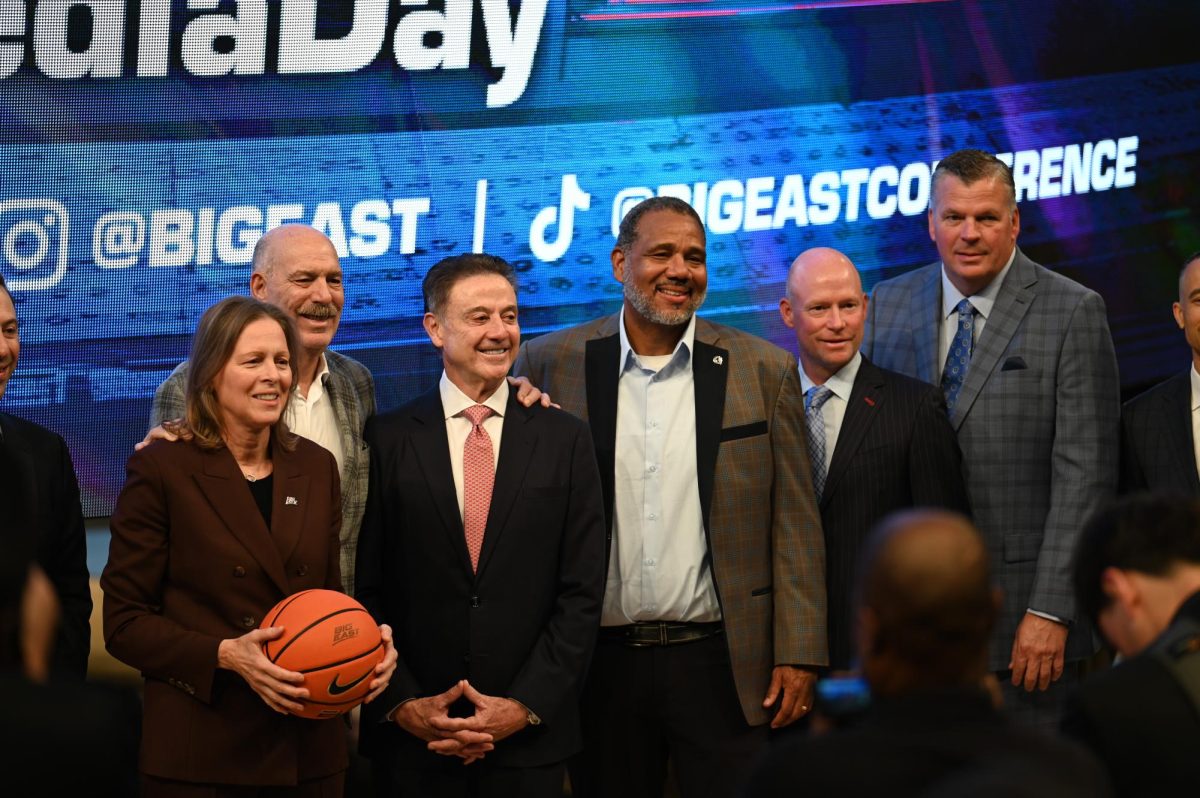 Georgetown men's and women's basketball joined the 10 other member schools of the Big East at Big East Media Day Oct. 21.