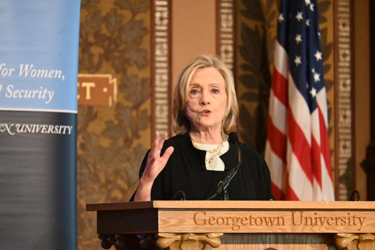 Hillary Clinton honored female leaders for defending democracy worldwide at the annual Hillary Rodham Clinton Awards on Oct 14.