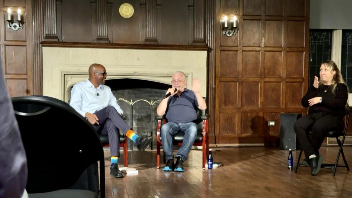 A novelist reflected on his career and new book at an event hosted by a Georgetown University academic group Sept. 30.