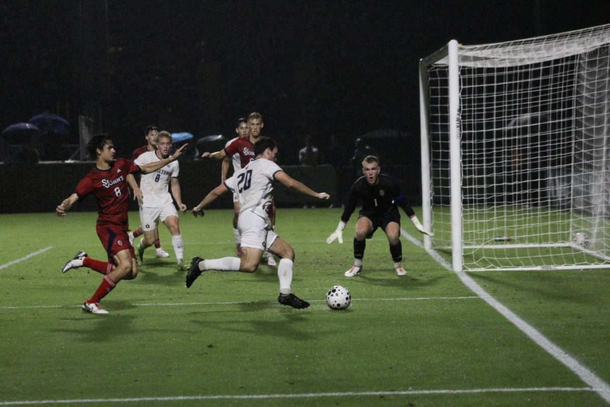 Georgetown men's soccer extended its winning streak to five games, taking down the St. John's Red Storm.