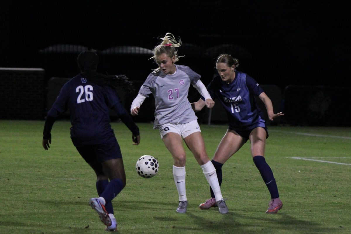 Georgetown generated over 30 shots, but the Hoyas' only goal came from senior forward Henley Tippins' 47th-minute shot.