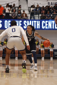 Malik Mack (above) starred in his return to action, notching 20 points and four assists as the Hoyas took down the George Washington Revolutionaries in a preseason scrimmage. 