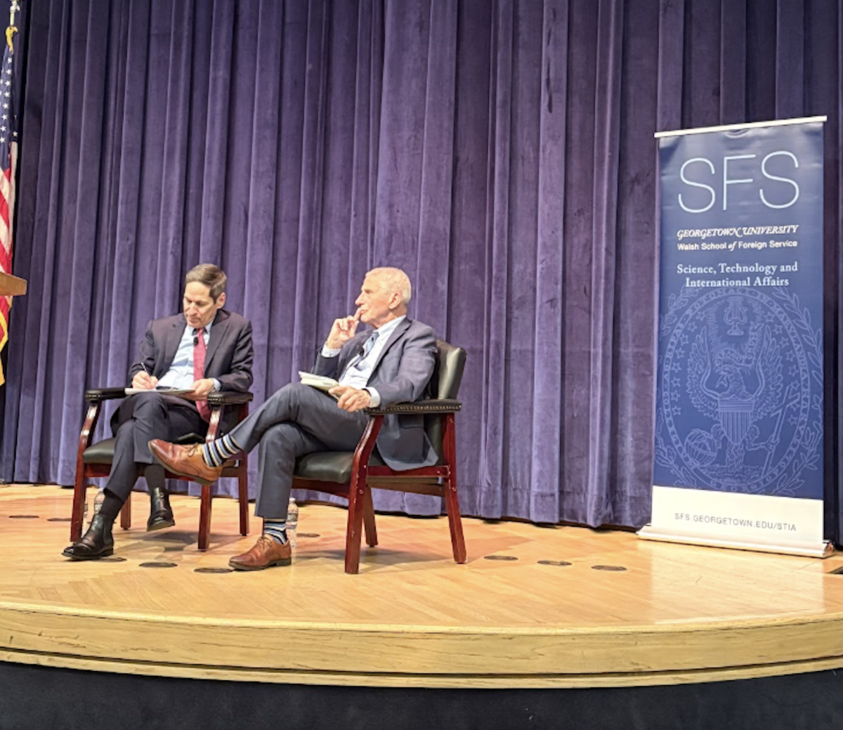JORDAN LEVIN/THE HOYA | Georgetown hosted Dr. Tom Frieden and Dr. Anthony Frieden as part of the Maloy Distinguished Lecture in Global Health.