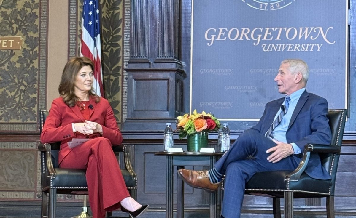 Anthony Fauci criticized U.S. public health policy and warned against defunding health research at a Georgetown University event Oct. 24.